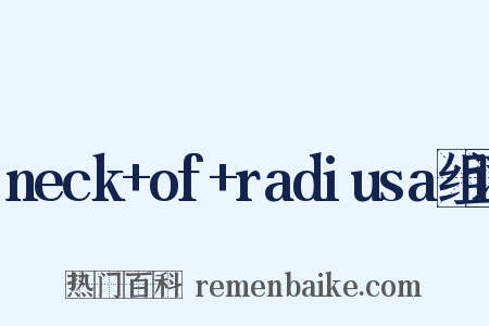 neck+of+radiusa组词是什么意思的图片